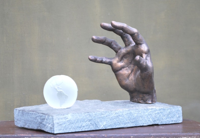 Alptraum | 2010 | Bronze, Theumaer Schiefer | 15 x 23 x 35cm