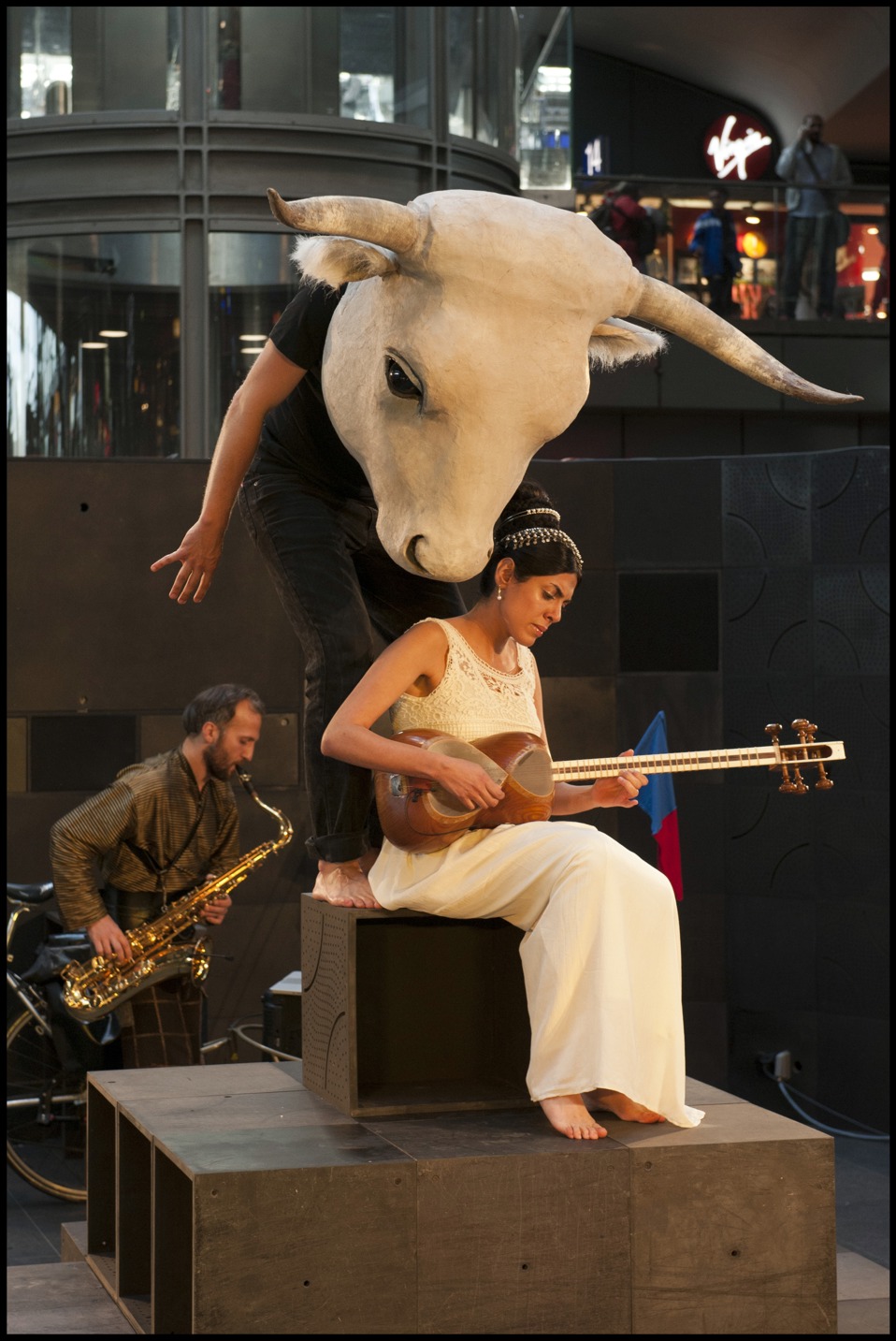Stiermaske für »Yilda und der Stier« - Festival »Ankunft Neue Musik« | 2014 | Zeitgenössische Oper Berlin und HfS »Ernst Busch«